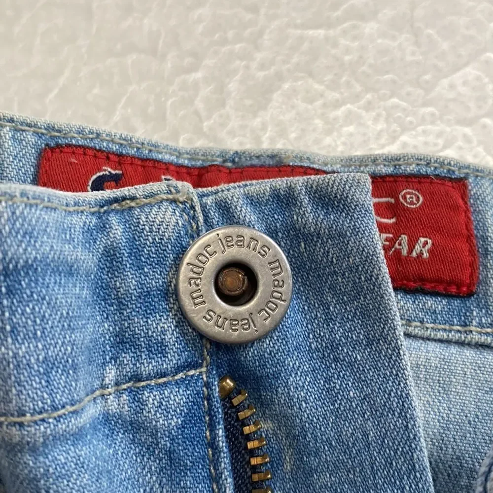 Madoc 90’s Y2K Denim Mini Skirt Light Wash Made In Europe Sz S - Picture 4 of 13